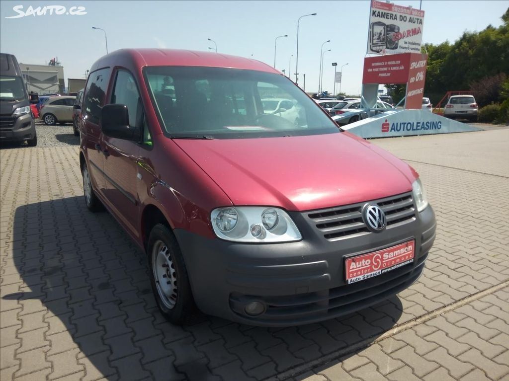 Volkswagen Caddy, 1,9 TDi 77kW 5-MÍST * KLIMA* - fotka 3