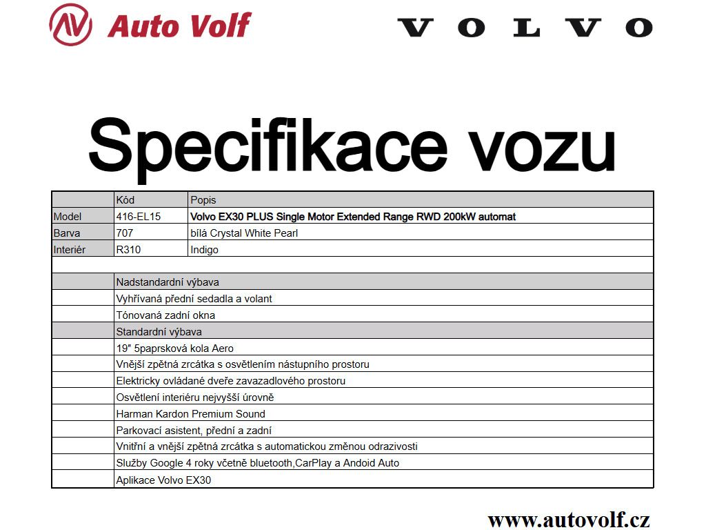 Volvo EX30, PLUS P5 Long Range RWD 200kW - fotka 2