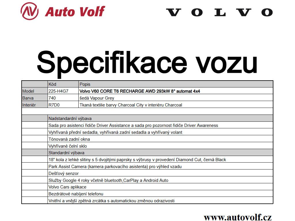 Volvo V60, CORE T6 RECHARGE AWD 293kW 4x4 - fotka 2