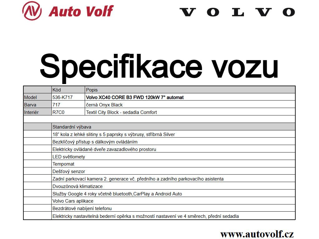 Volvo XC40, CORE B3 FWD 120kW - fotka 2