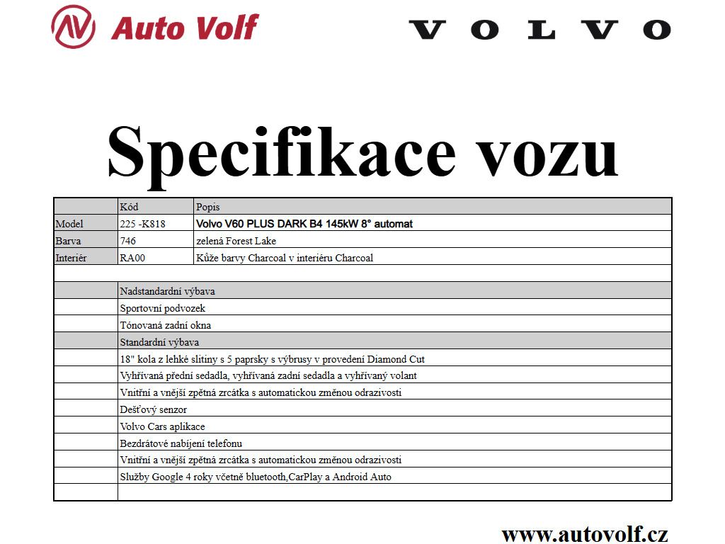 Volvo V60, PLUS DARK B4 FWD 145kW - fotka 2