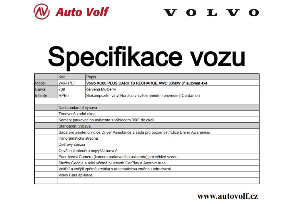 Volvo XC60, PLUS BRIGHT T8 RECHARGE AWD 33 - fotka 2