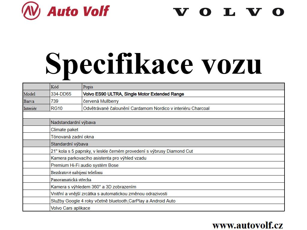 Volvo ES90, ULTRA Single Motor Extended Ra - fotka 2