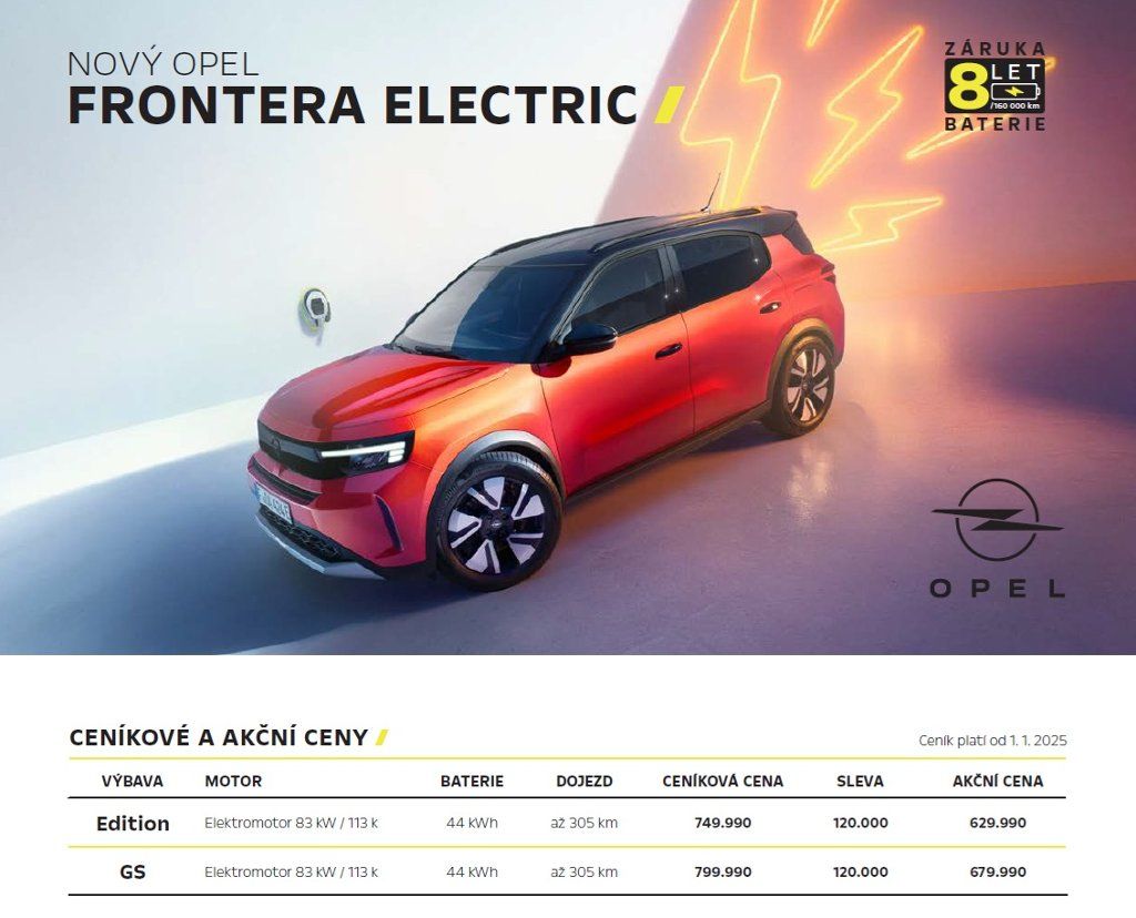 Opel Frontera, GS Elektromotor 113 k Aut - fotka 3