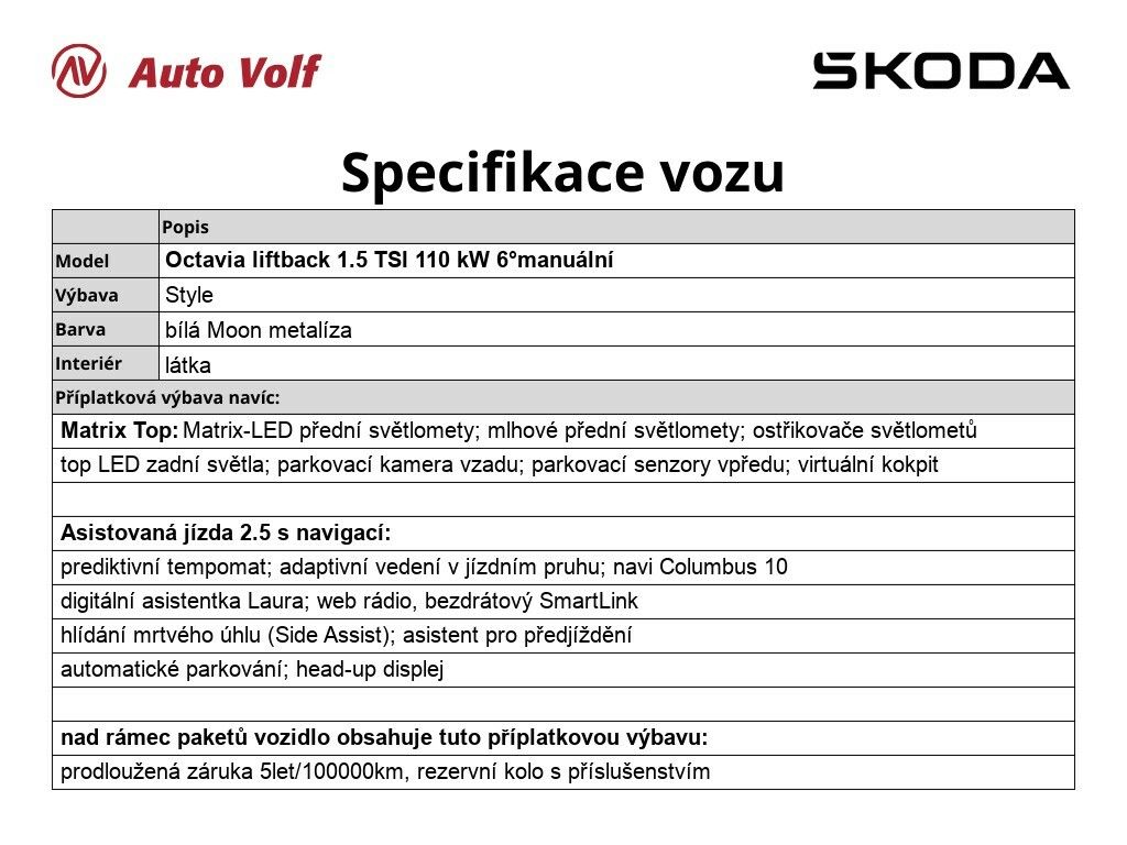Škoda Octavia, Style 1.5 TSI 110 kW - fotka 2