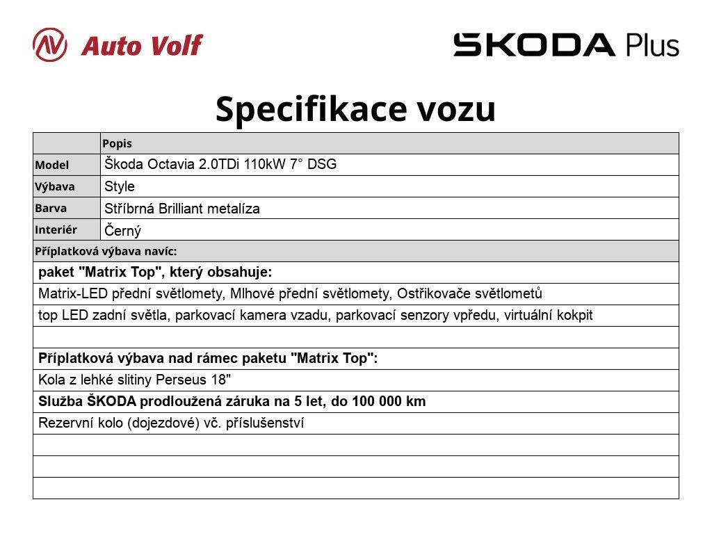Škoda Octavia, Style 2.0 TDi 110 kW - fotka 2
