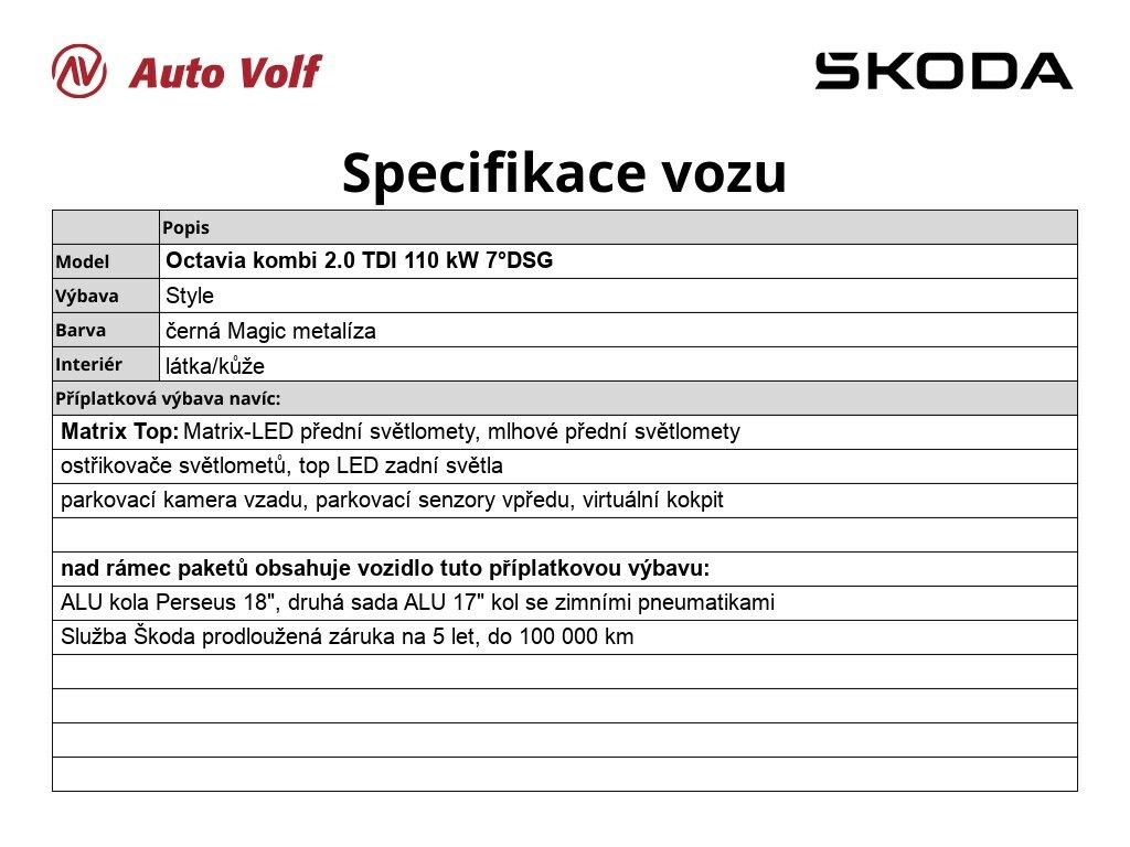 Škoda Octavia, Style 2.0 TDI 110 kW - fotka 2