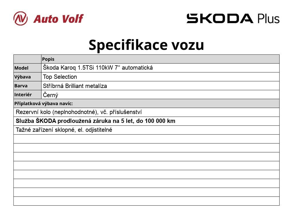 Škoda Karoq, Top Selection 1.5 TSI 110 kW - fotka 2