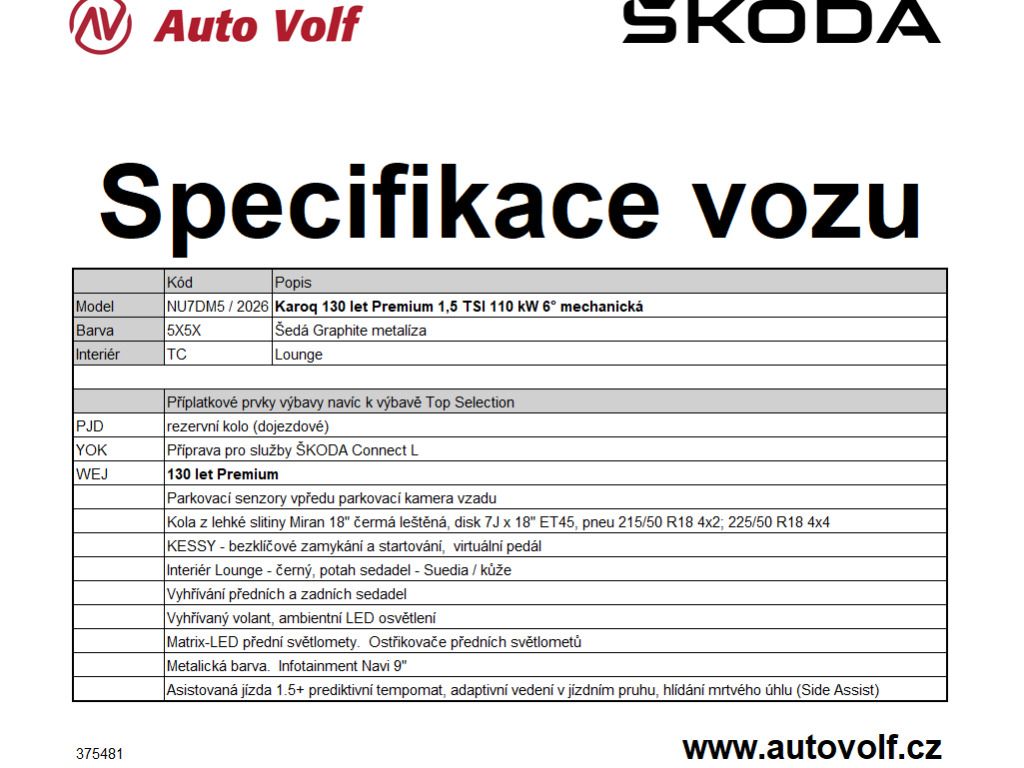 Škoda Karoq, 130LET Premium 1,5TSI 110kW - fotka 2