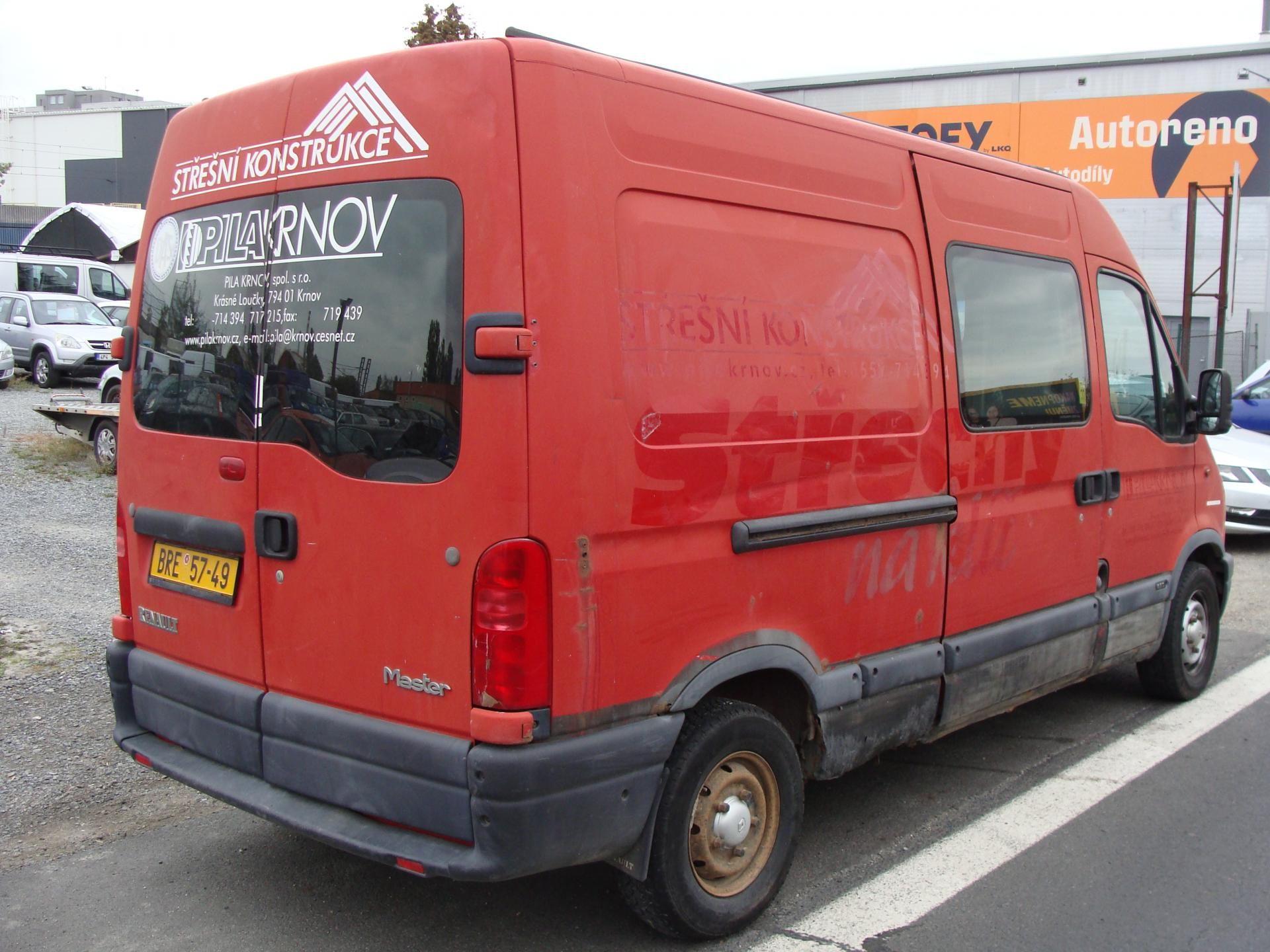 Renault Master, 2.5 D, L2H2, 6 míst,167000 km! - fotka 5