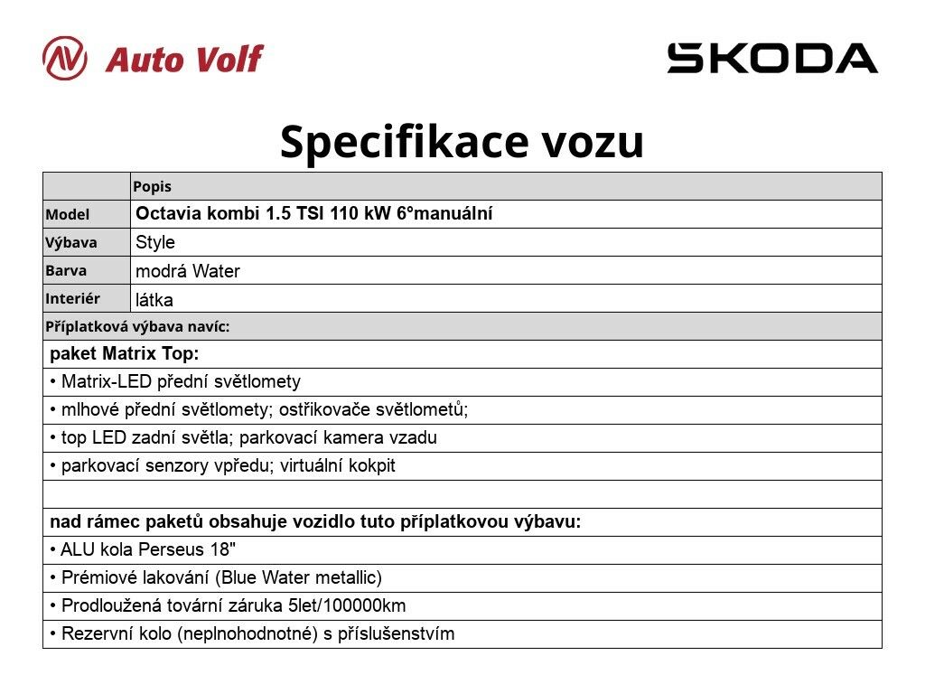 Škoda Octavia, Style 1.5 TSI 110 kW - fotka 2