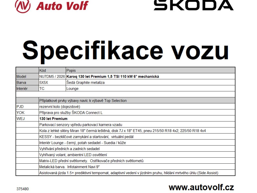 Škoda Karoq, 130LET Premium 1,5TSI 110kW - fotka 2