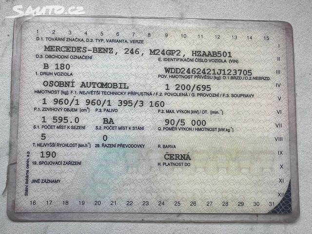 Mercedes Třída B