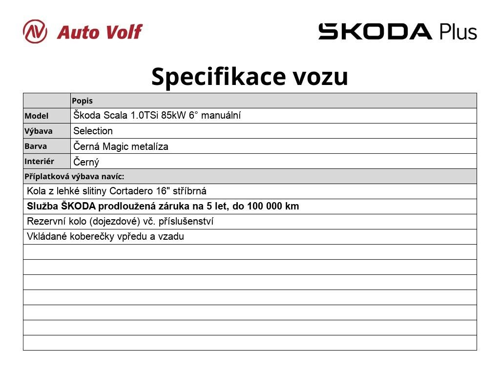 Škoda Scala, Selection 1.0 TSi 85 kW - fotka 2