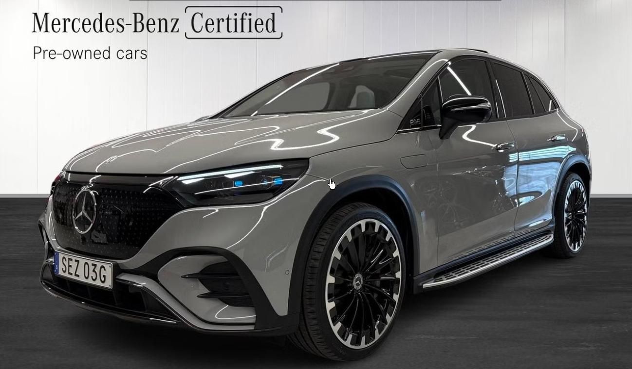 Mercedes-Benz EQE, 500 4M AMG 360k. Bílý interiér