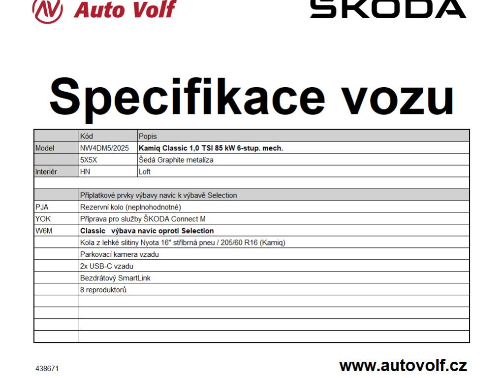 Škoda Kamiq, Classic 1,0TSI 85kW - fotka 2