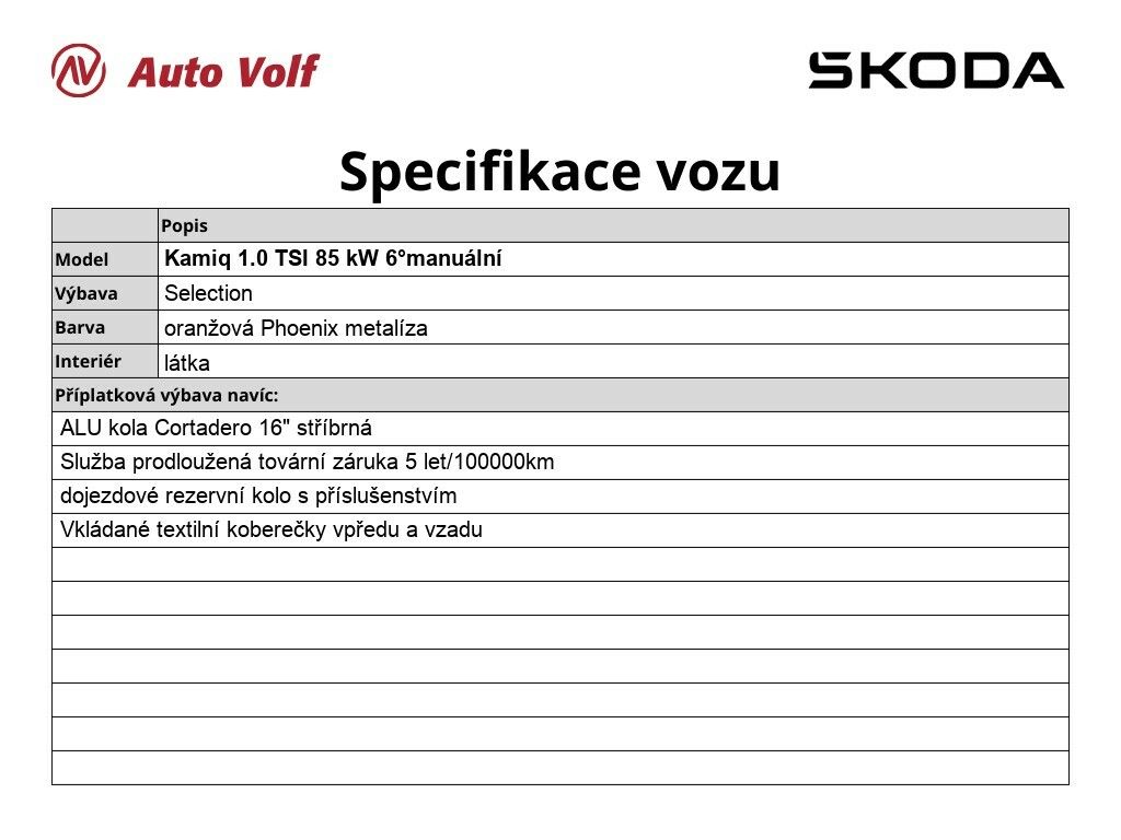Škoda Kamiq, Selection 1.0 TSI 85 Kw - fotka 2
