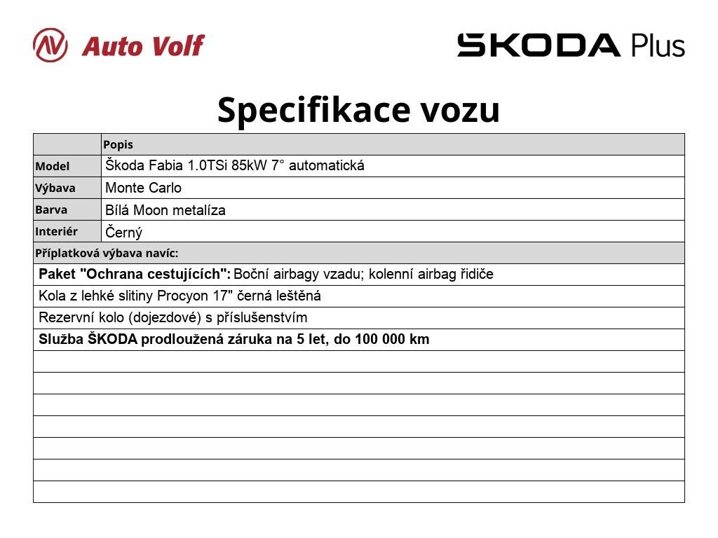 Škoda Fabia, Monte Carlo 1.0 TSi 85 kW - fotka 2