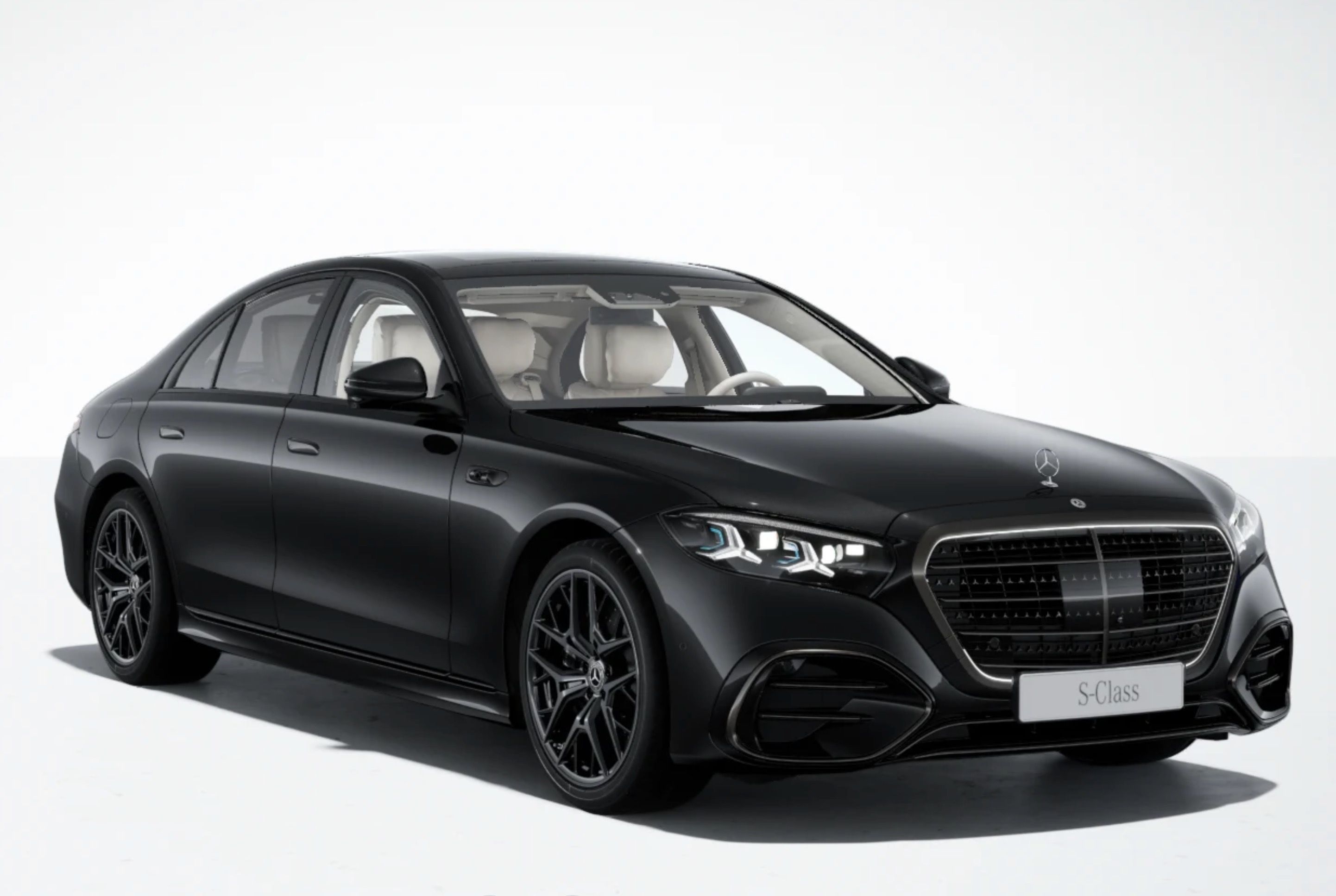 Mercedes-Benz Třídy S, 450d 4M AMG | BÉŽOVÁ KŮŽE