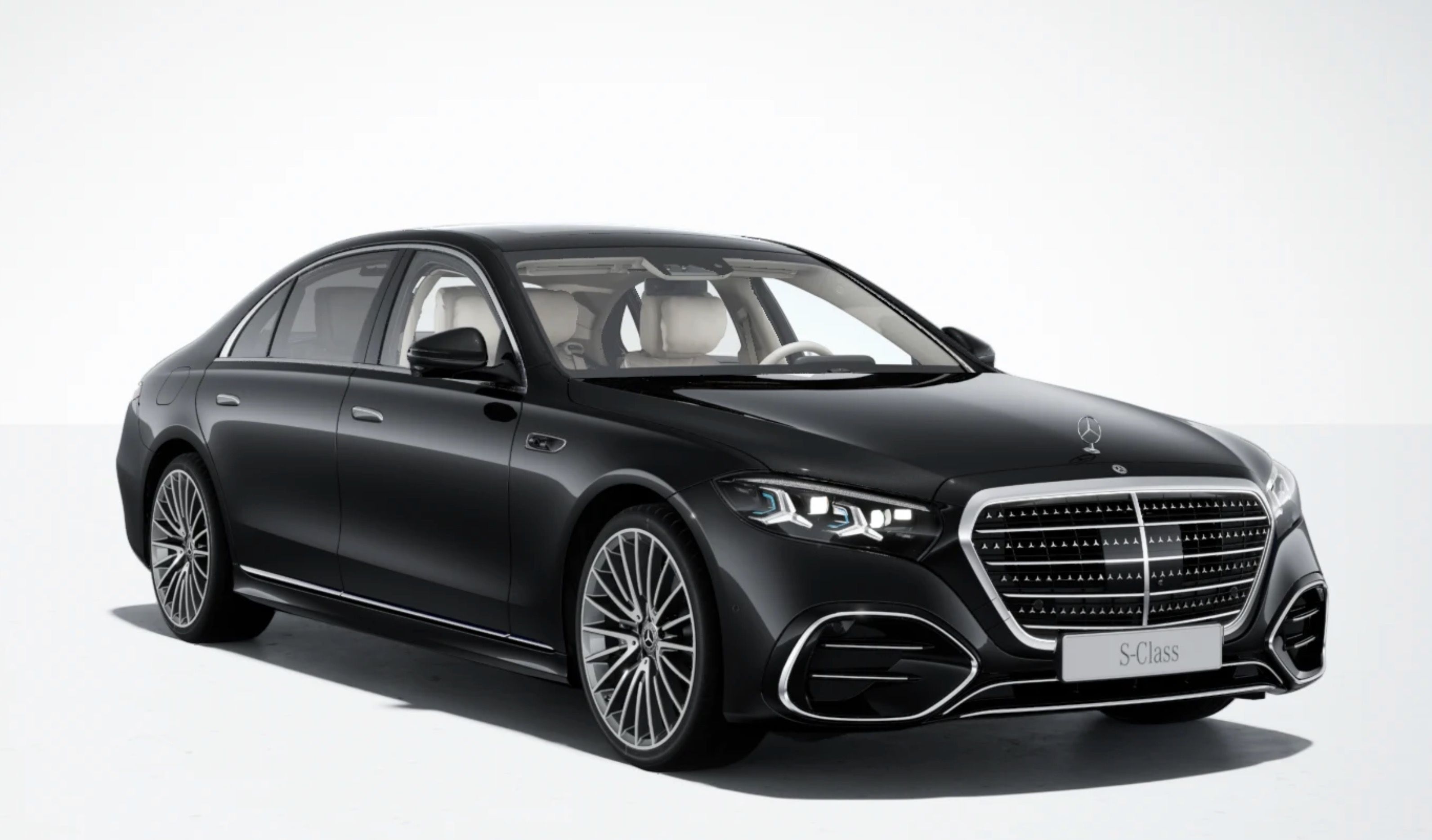 Mercedes-Benz Třídy S, 450d 4M AMG LONG | BÉŽOVÁ KŮŽE - fotka 3