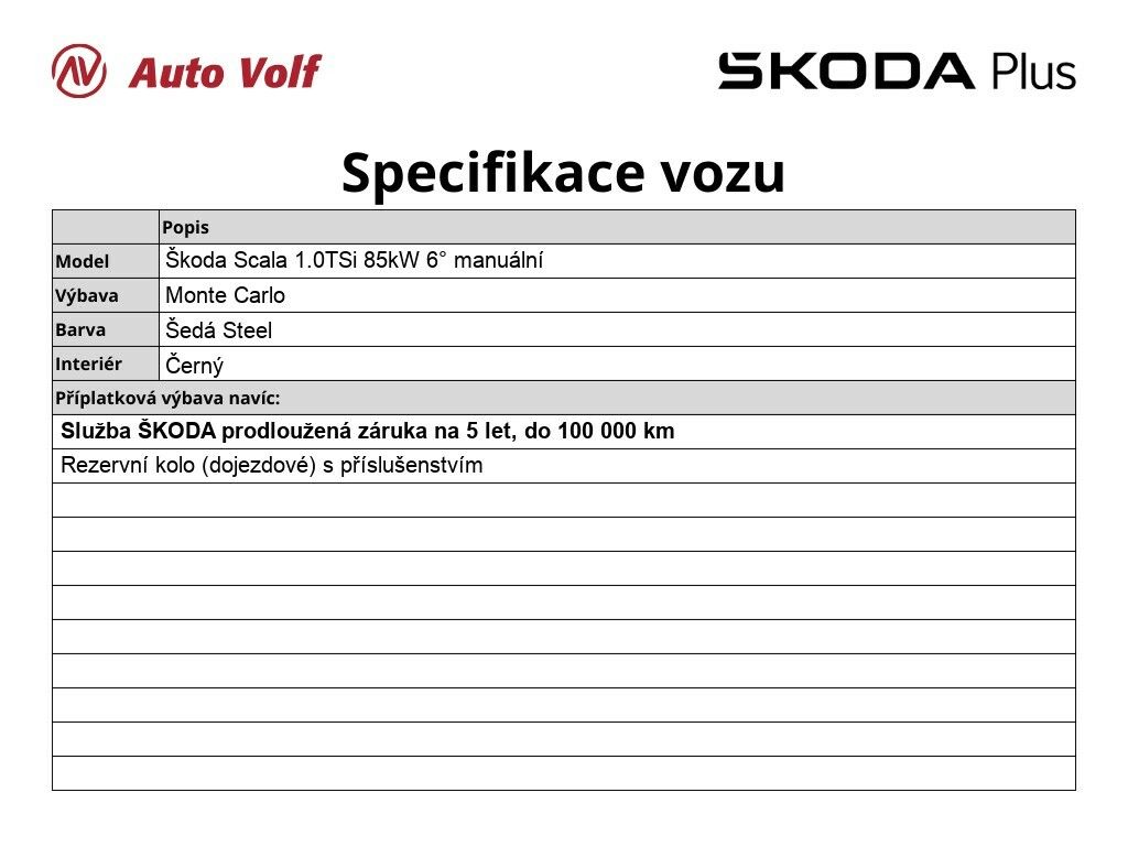 Škoda Scala, Monte Carlo 1.0 TSI 85 kW - fotka 2