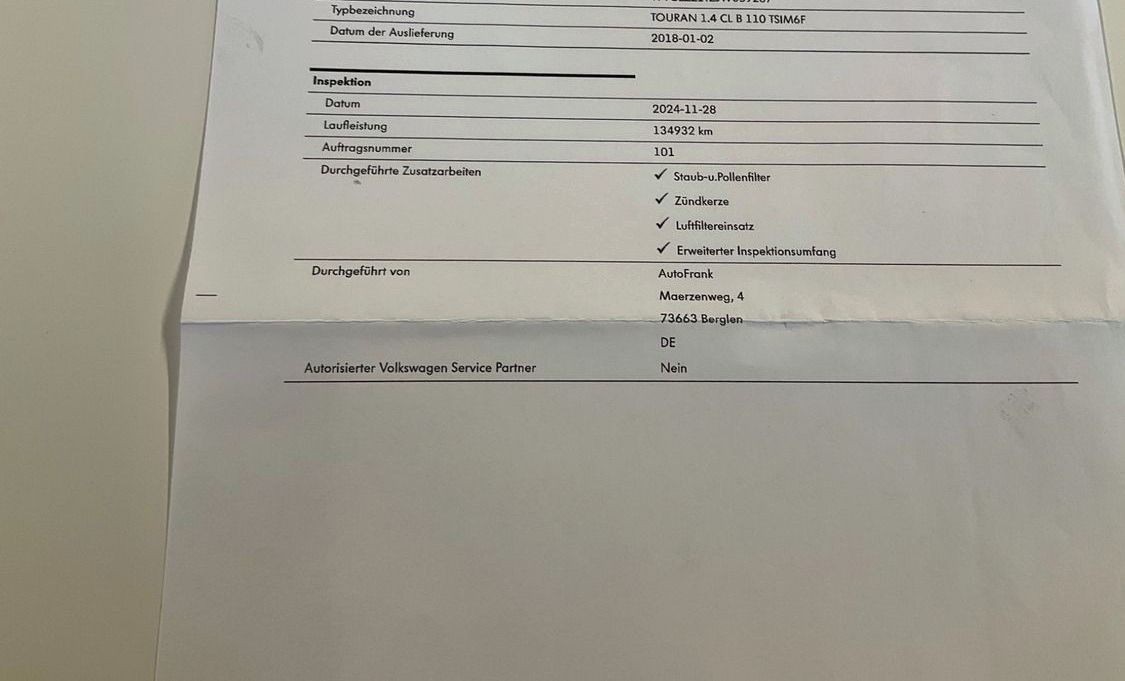 Volkswagen Touran, 1.4 Tsi 110 KW SOUND r.2018 - fotka 6