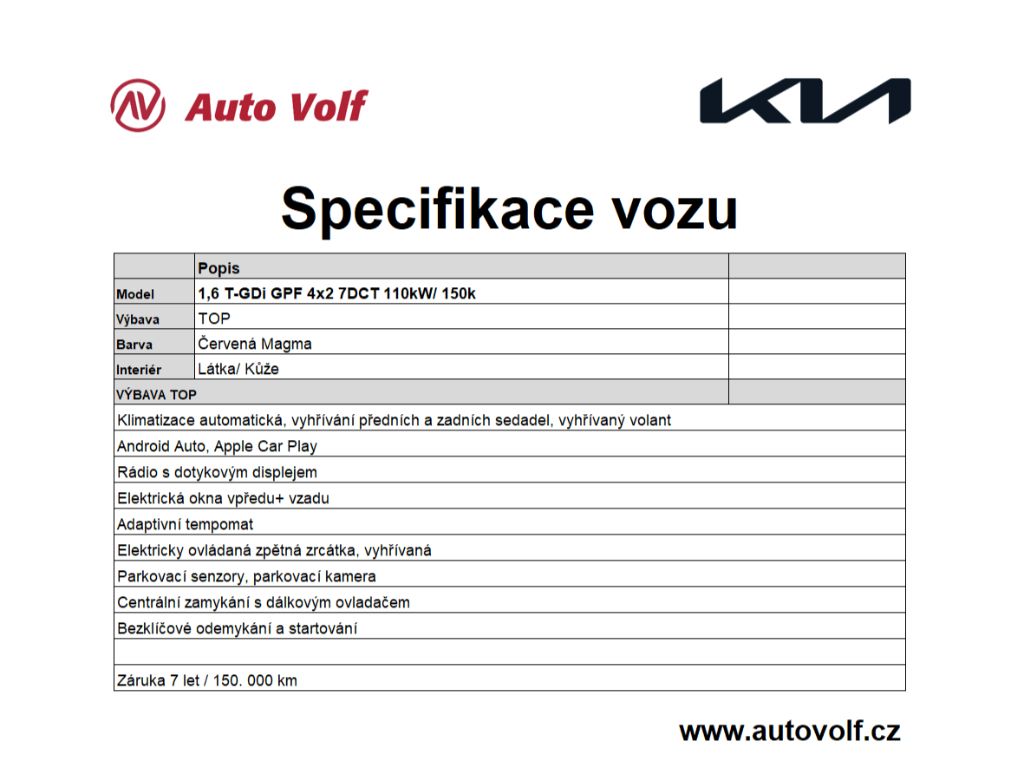 Kia Sportage, TOP 1,6 T-GDi GPF 7DCT 110kW - fotka 2