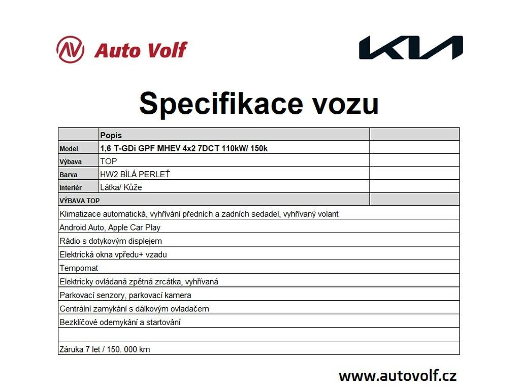 Kia Sportage, TOP 1,6 T-GDi GPF 7DCT 110kW/1 - fotka 2