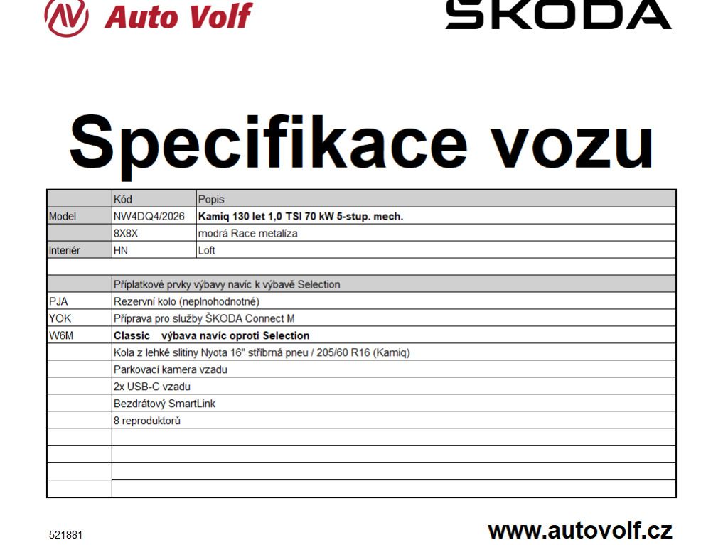 Škoda Kamiq, Classic 1,0TSI 70kW - fotka 2