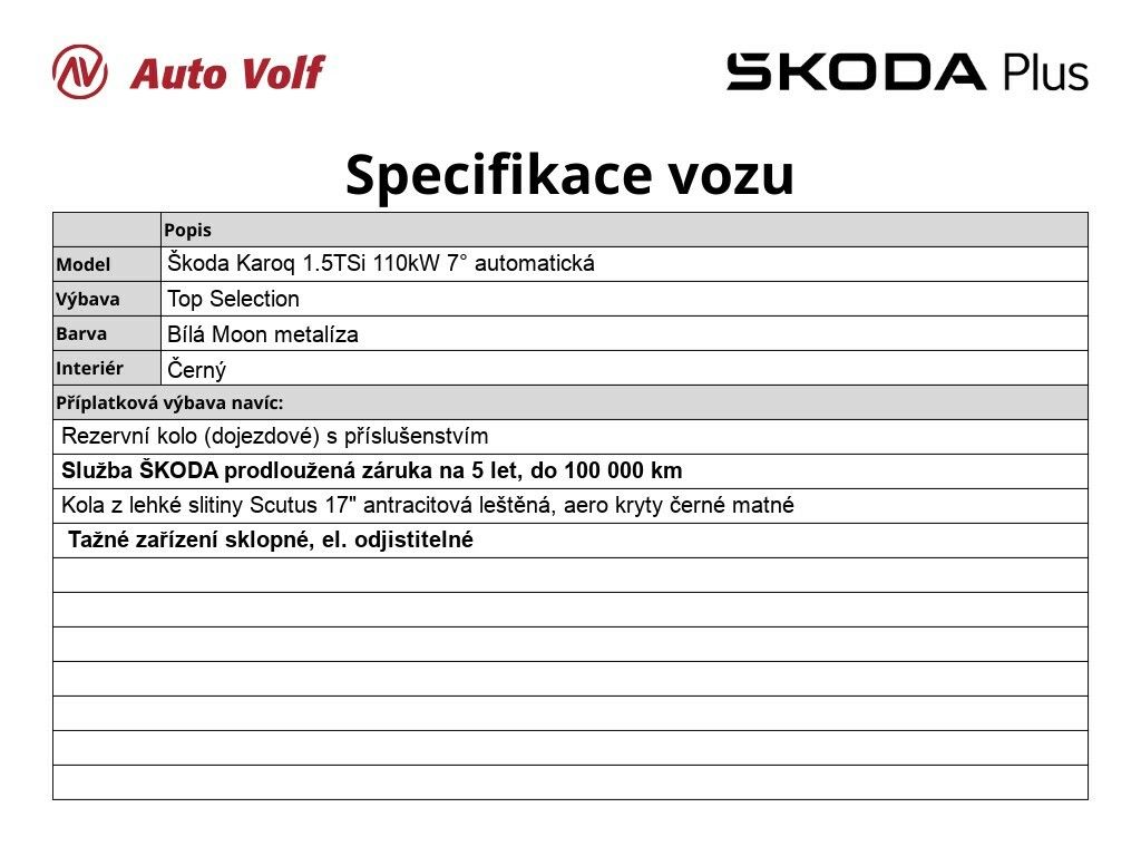 Škoda Karoq, Top Selection 1.5 TSi 110 kW - fotka 2