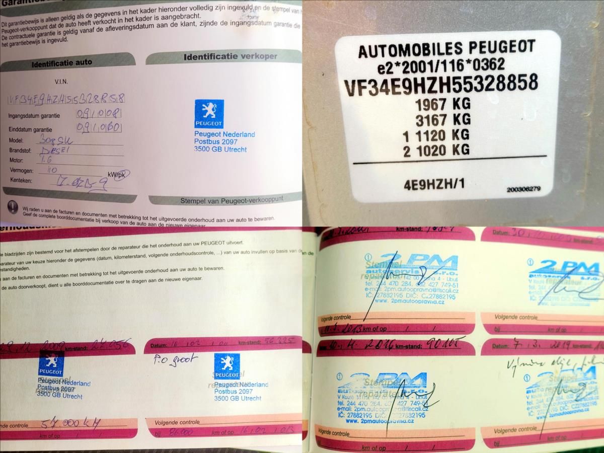 Peugeot 308, 1,6 HDi 80kW *SERVIS*KLIMA* - fotka 6