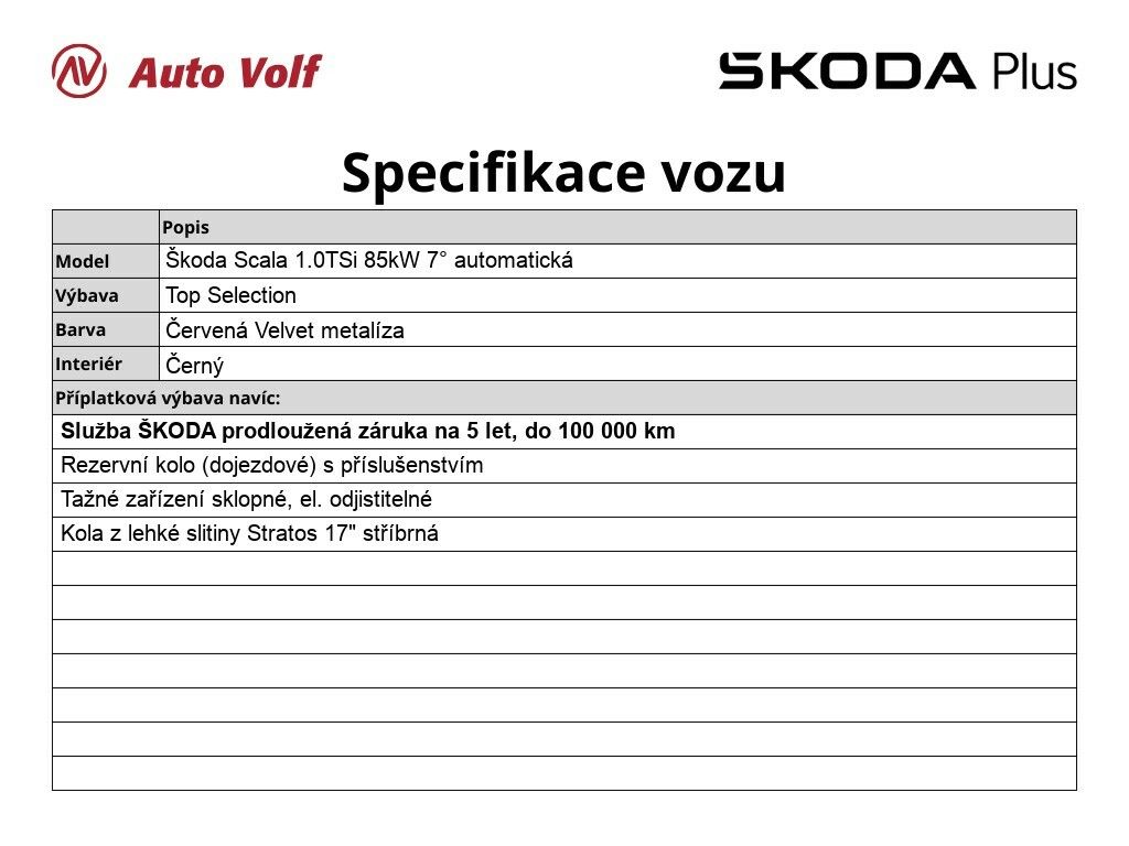 Škoda Scala, Top Selection 1.0 TSi 85 kW - fotka 2
