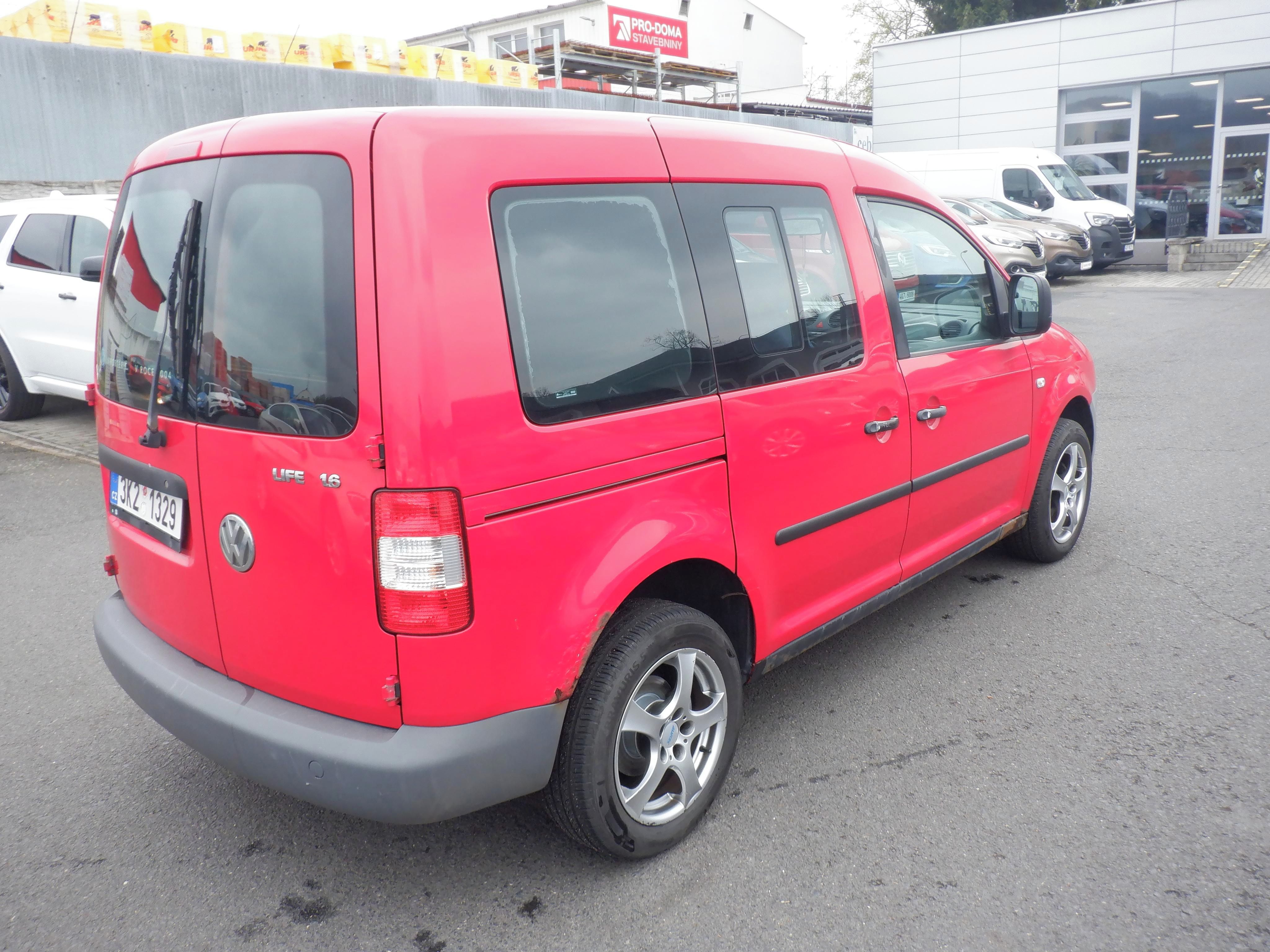 Volkswagen Caddy, 1.6i 75kW,ČR,2.majitel - fotka 5