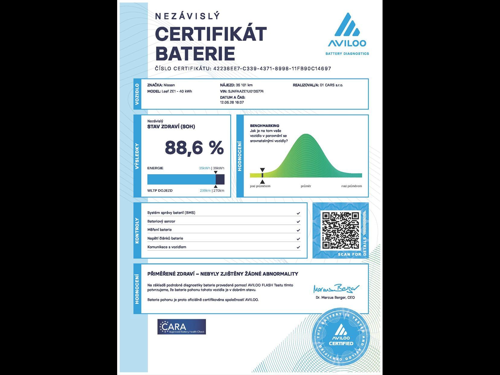 Nissan LEAF, N-Connecta 88,6% SoH - fotka 4