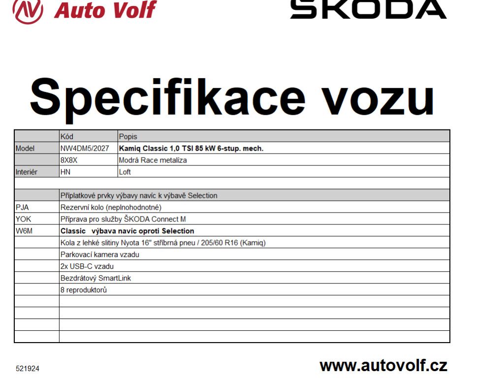 Škoda Kamiq, Classic 1,0TSI 85kW - fotka 2