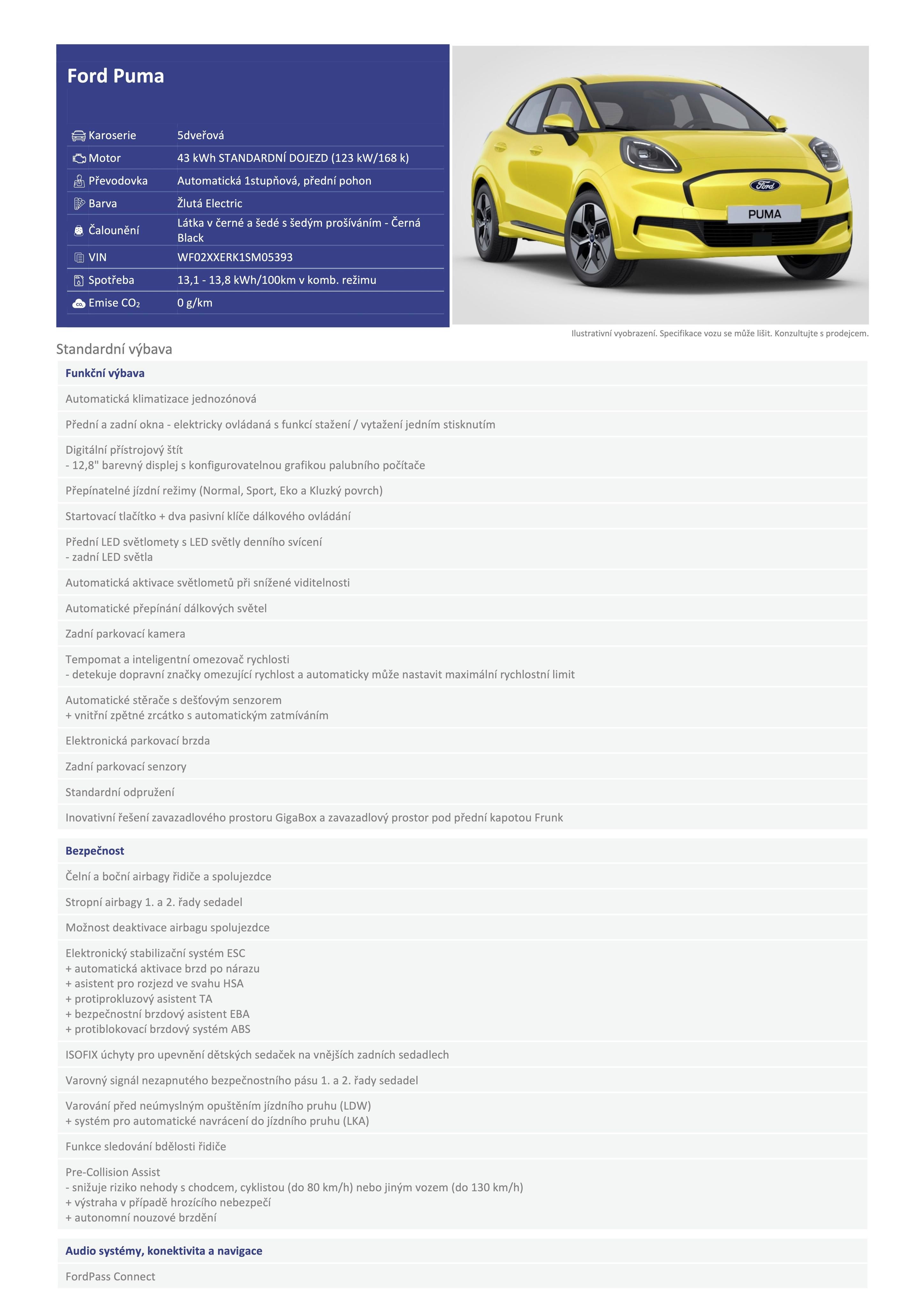 Ford Puma, EL 43kWh 2025 ČR Dealer FORD - fotka 5