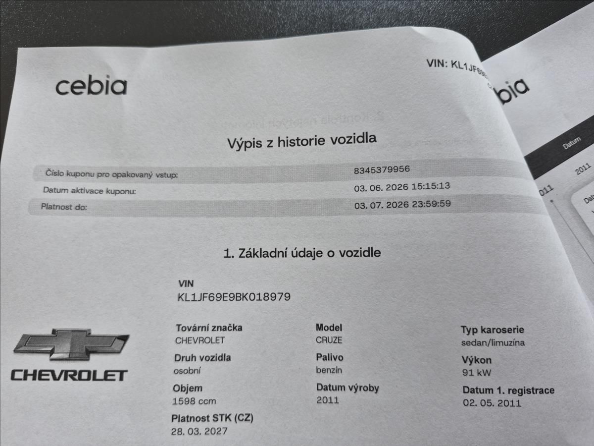Chevrolet Cruze, 1,6 16v ČR NAVI APPLE ANDROID - fotka 3