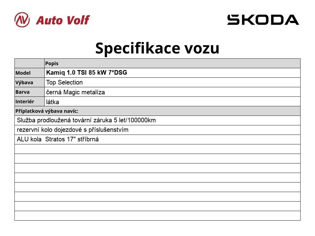 Škoda Kamiq, Top Selection 1.0 TSI 85 Kw - fotka 2
