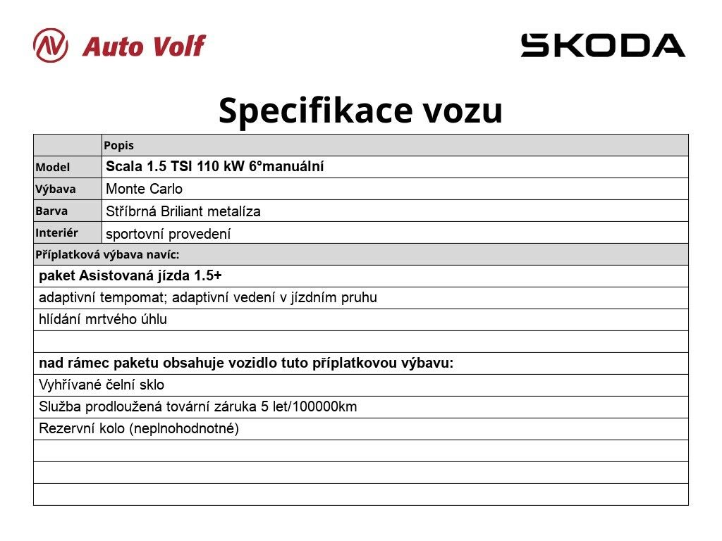 Škoda Scala, Monte Carlo 1.5 TSI 110 kW - fotka 2