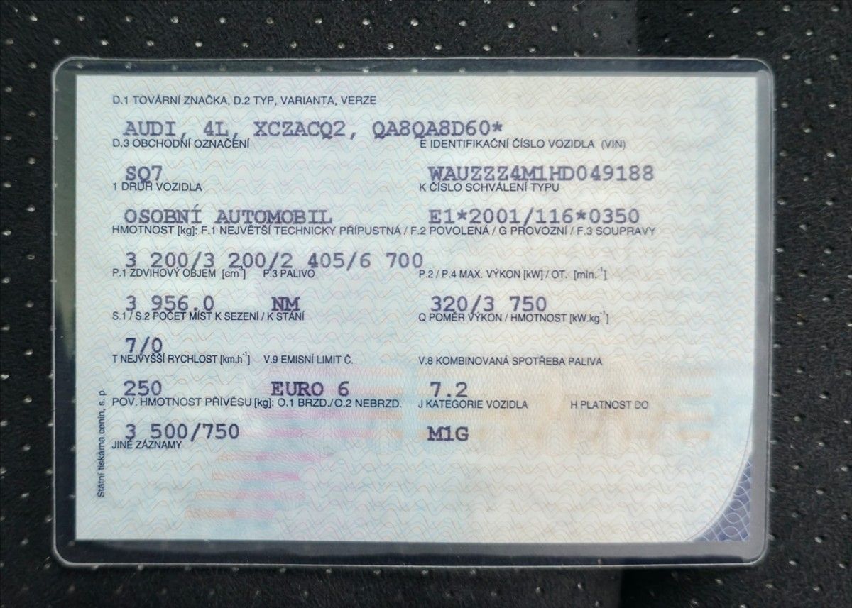Audi SQ7, 4,0 TDI V8 320KW 1.majitel 7m - fotka 6