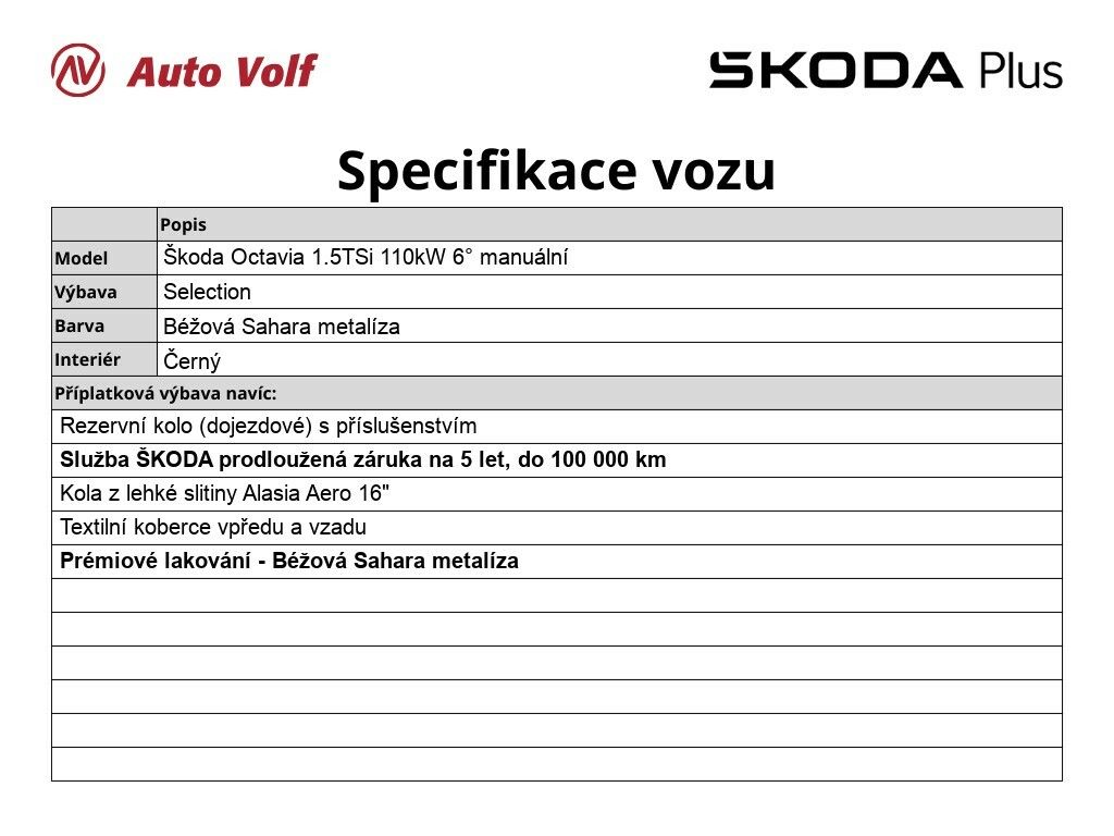 Škoda Octavia, Selection 1.5 TSi 110 kW - fotka 2