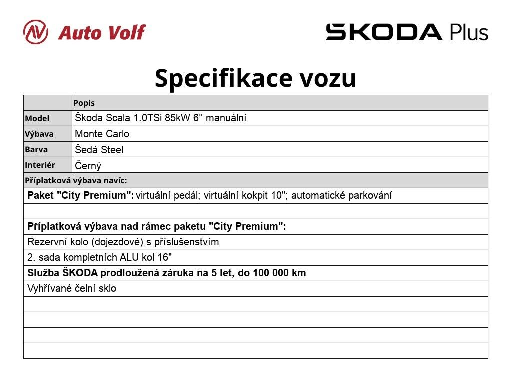 Škoda Scala, Monte Carlo 1.0 TSi 85 kW - fotka 2