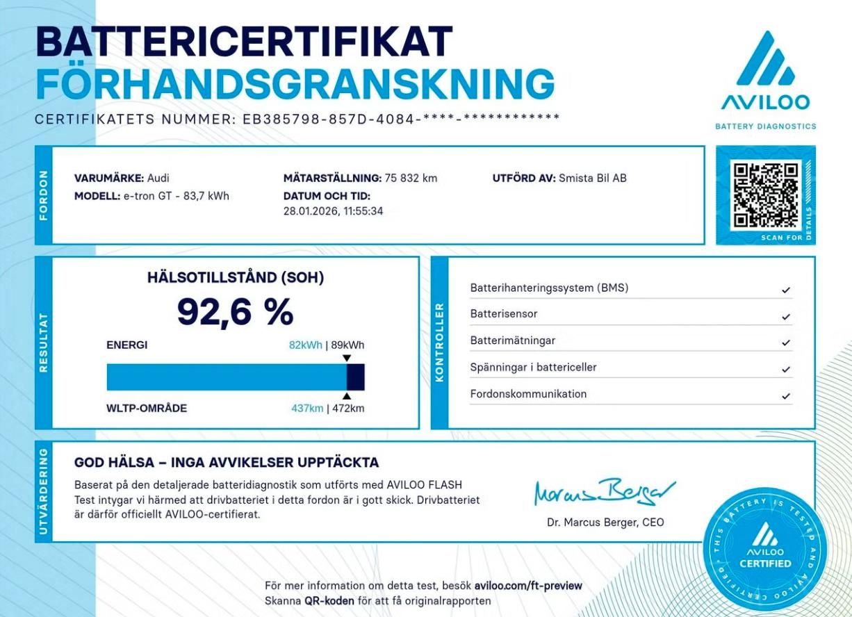Audi e-tron GT, Q SoH 92% 360k HuD Vzduch Pano - fotka 2