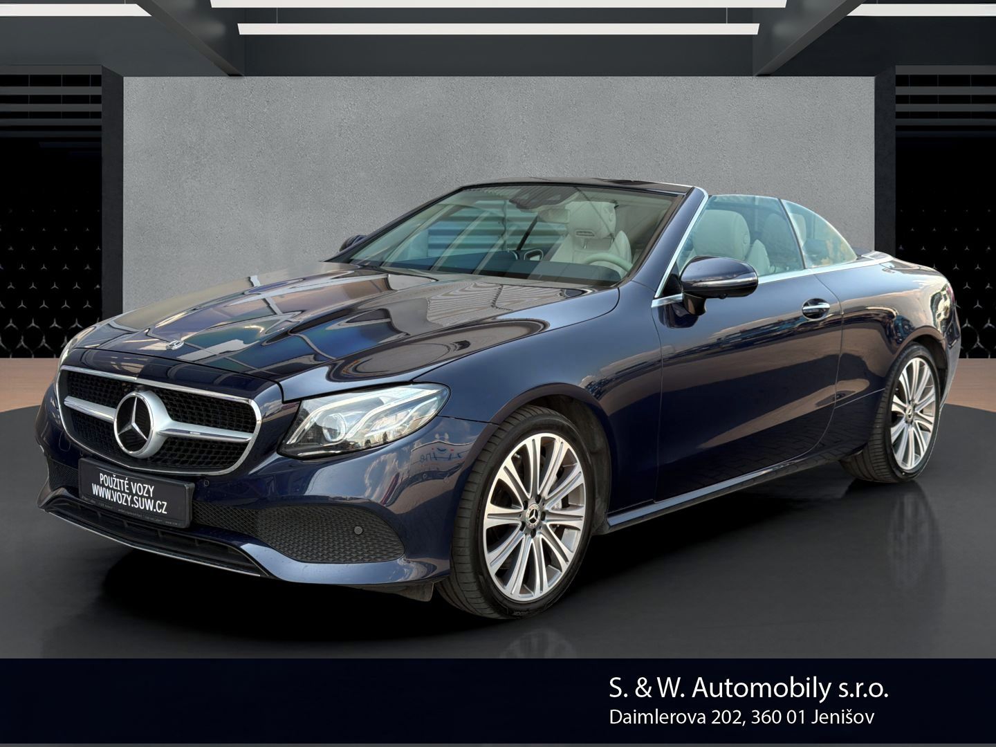 Mercedes-Benz Třídy E, 400 D 4M,Cabrio, Burmester, Av