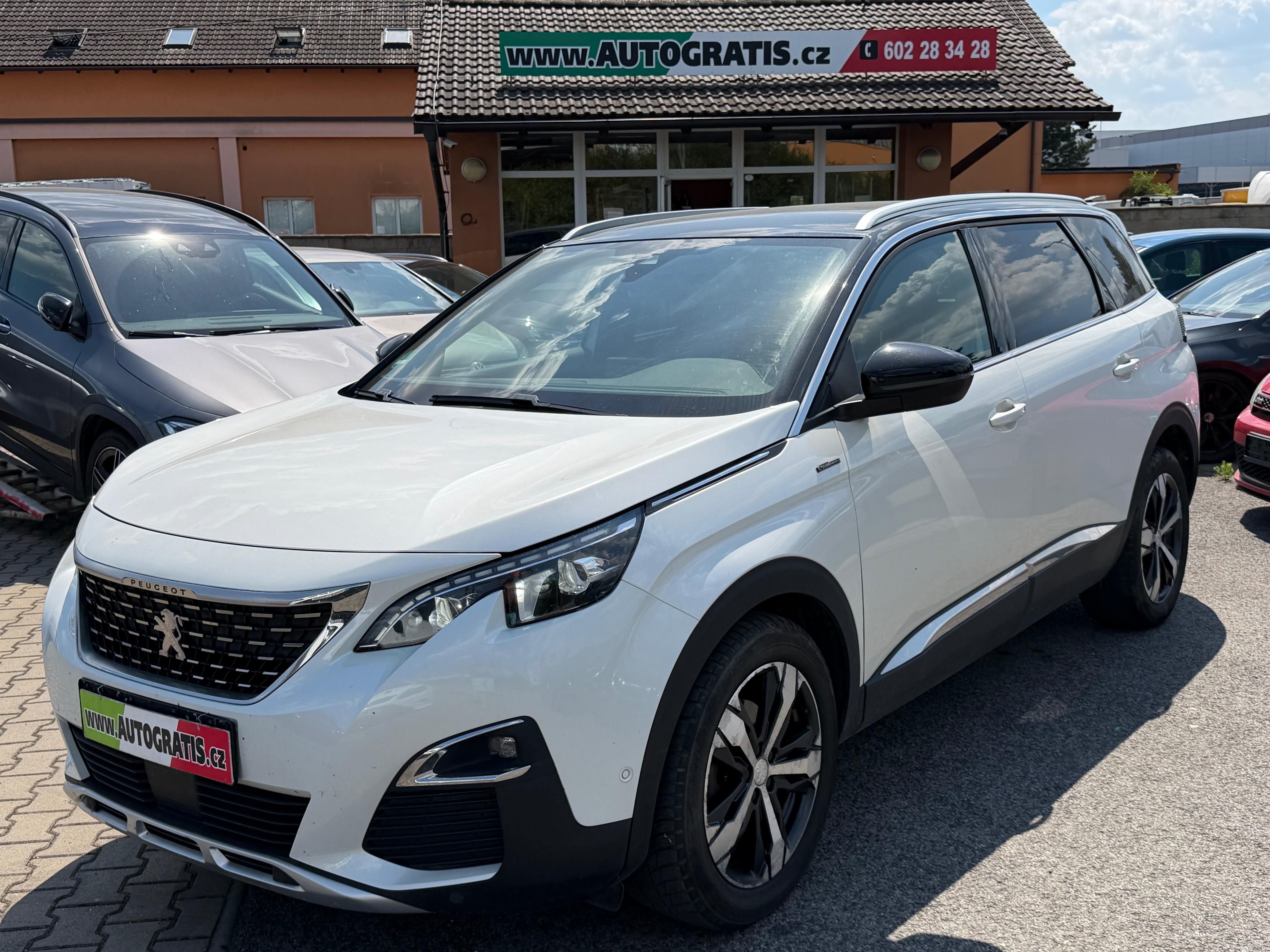 Peugeot 5008, 1.6i-121KW-GT.LINE-BÍLÁ-PERLA