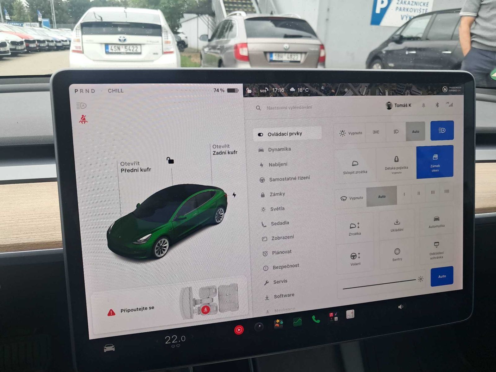 Tesla Model 3, Long Range 4WD 79kWh, SoH 89% - fotka 3