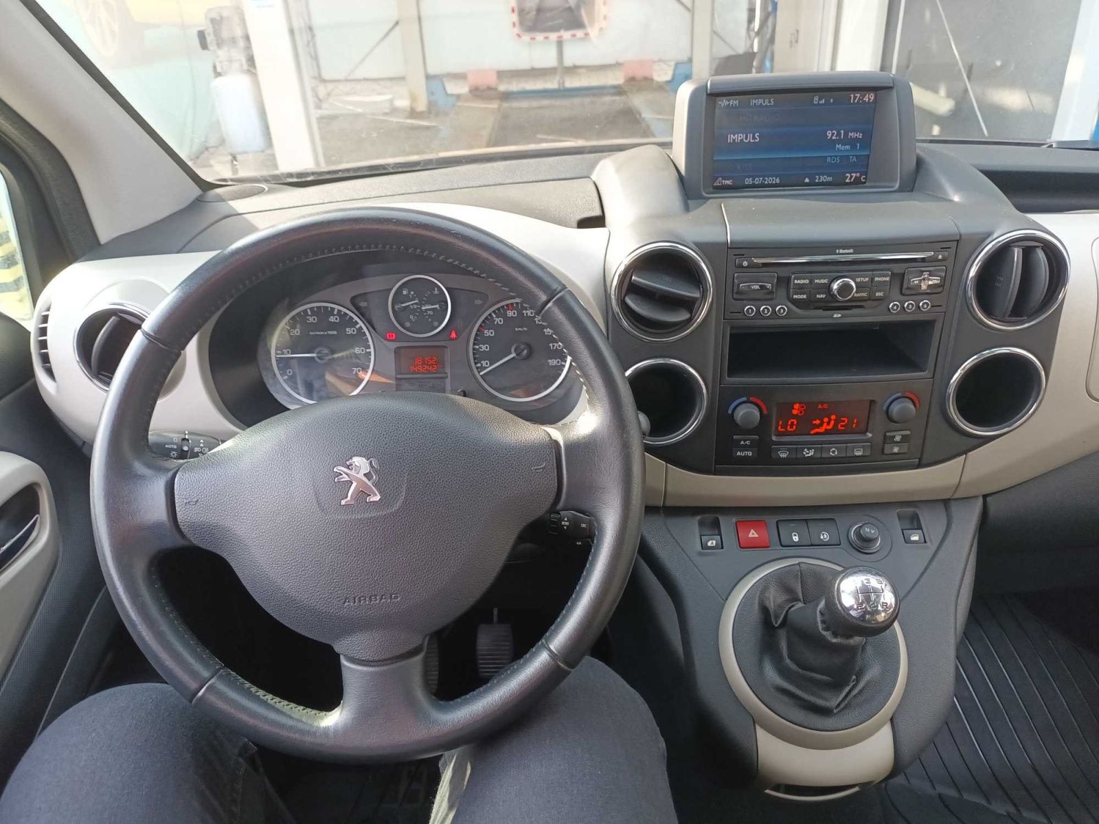 Peugeot Partner, 1.6 HDi, 5Míst, Klima, ČR - fotka 3