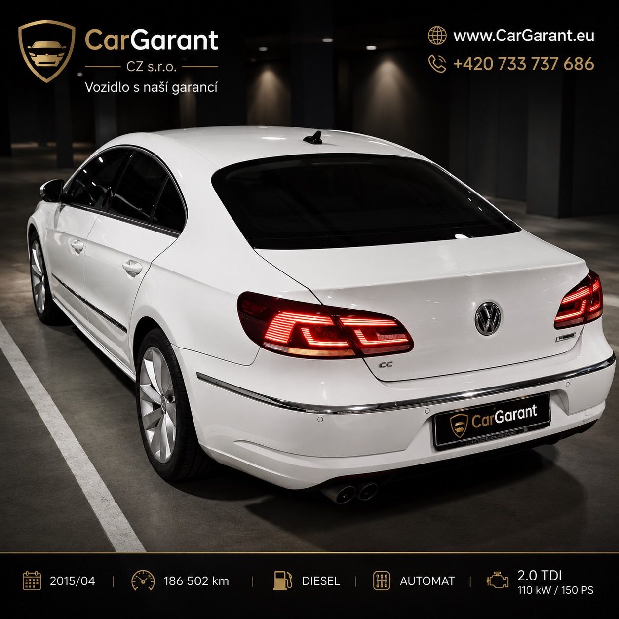 Volkswagen CC, 2.0TDI 130KW,DSG,LED,DPH,PANOR - fotka 2