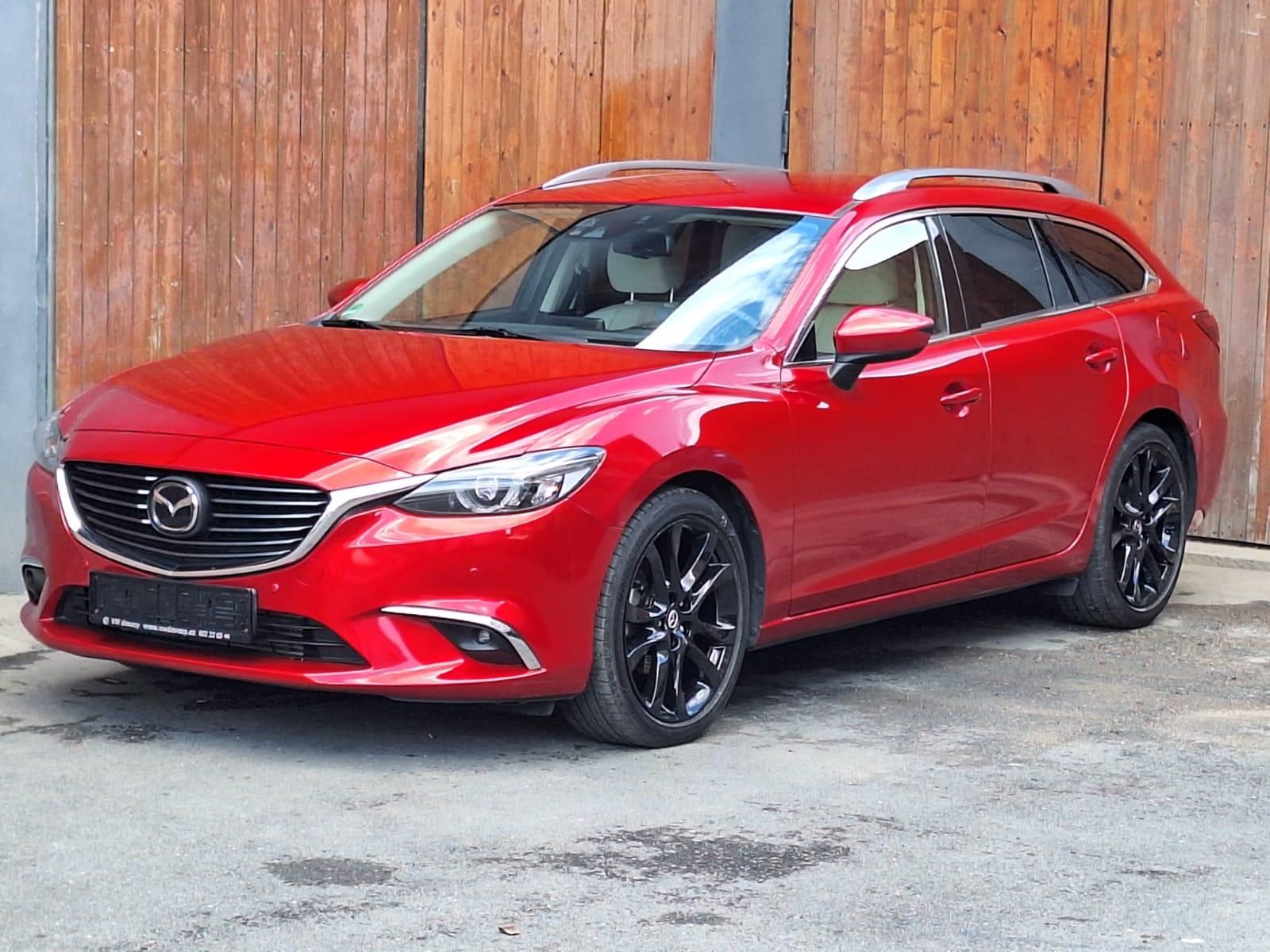 Mazda 6, 2,2D Sports-Line bílá kůže