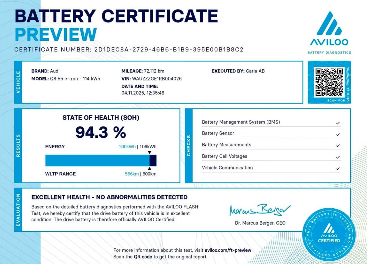 Audi Q8 e-tron, 55 Q S-Line SoH 94% 360k Pano - fotka 2